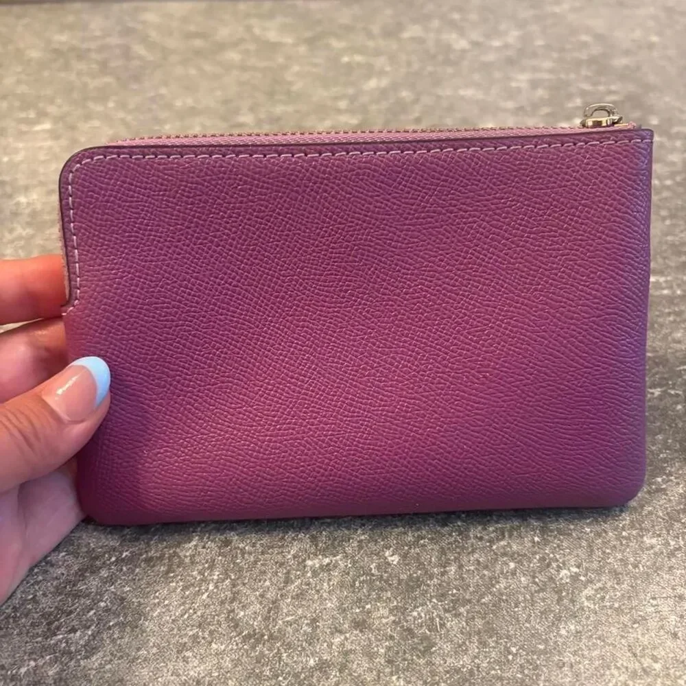 Coach Women's Burgundy and Purple Wallet-purses